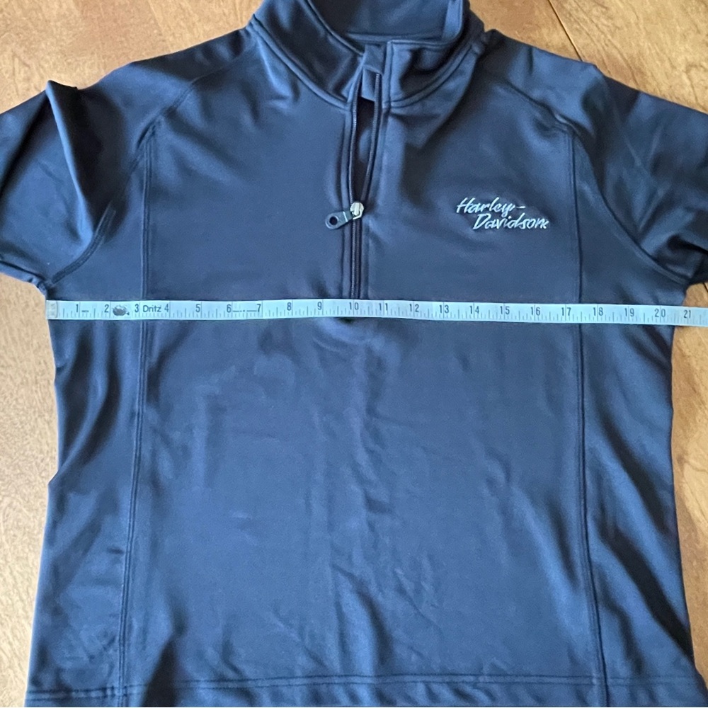 Harley Davidson Black Quarter-Zip Pullover - Picture 7 of 11